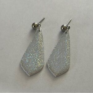 Holographic Glitter Drop Earrings